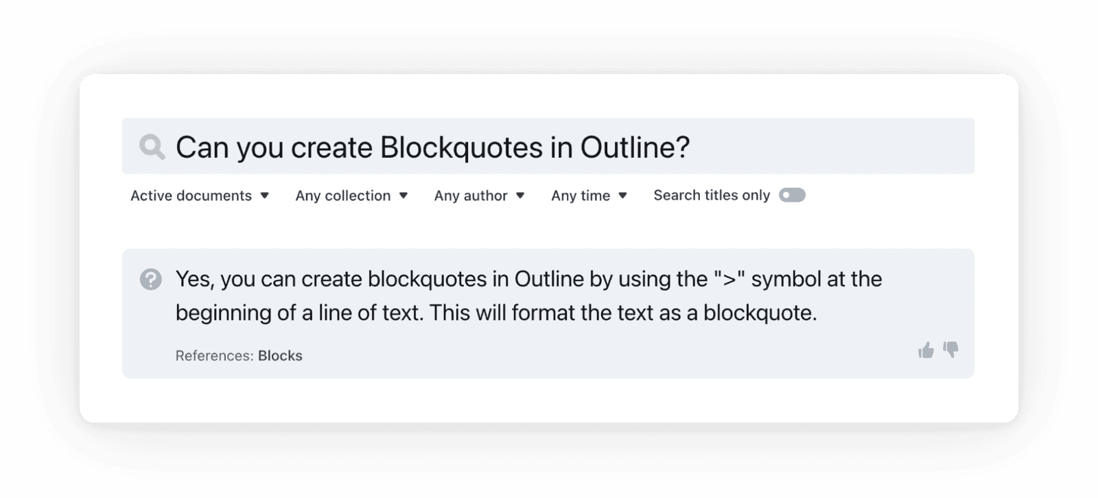 Outline AI answers